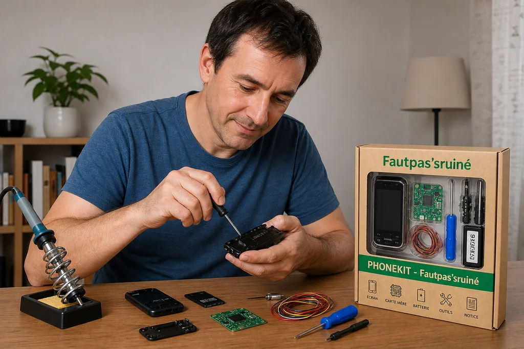 Assemblage du PHONEKIT Fautpas’sruiné avec les outils fournis