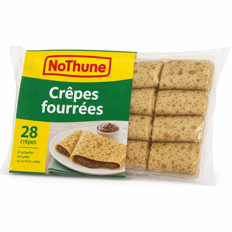 Crêpes fourrées NoThune, boîte de 28
